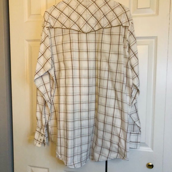 Ely Cattleman Western Pearl Snap Shirt. Tall Man XLT. - Picture 2 of 6